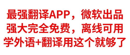 最强学习翻译助手 微软出品，完全免费，离线可用